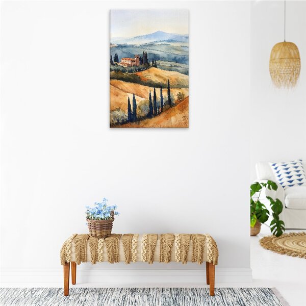 Obraz na plátně - Toskánské ráno - 80x120 cm
