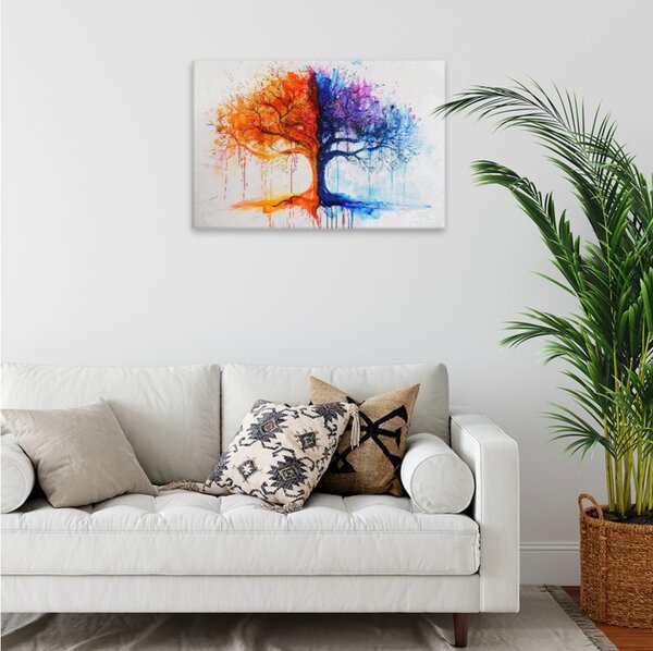 Obraz na plátně - Duha života - 120x80 cm - CZ výroba