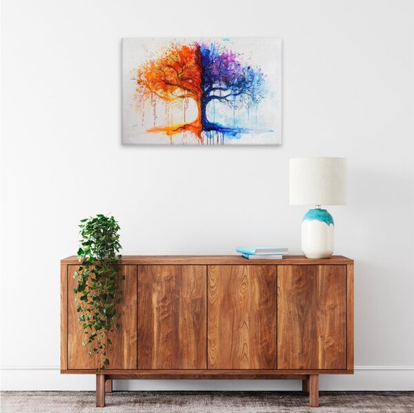 Obraz na plátně - Duha života - 120x80 cm - CZ výroba