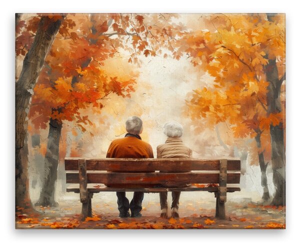 Obraz na plátně - Podzimní rozjímání - 50x40 cm