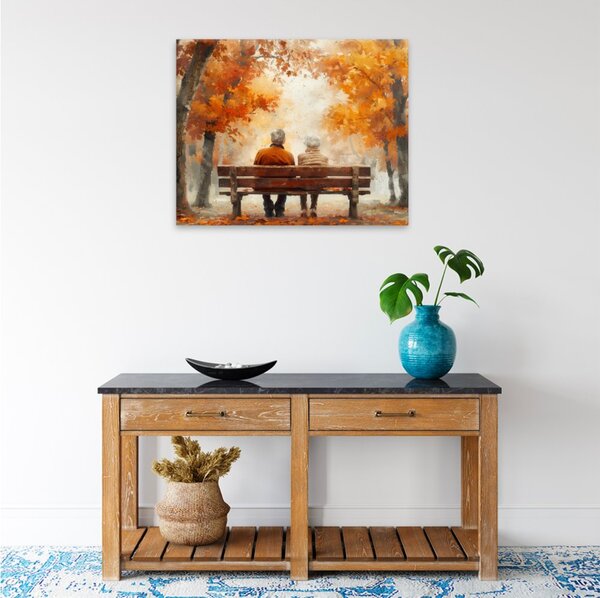 Obraz na plátně - Podzimní rozjímání - 50x40 cm