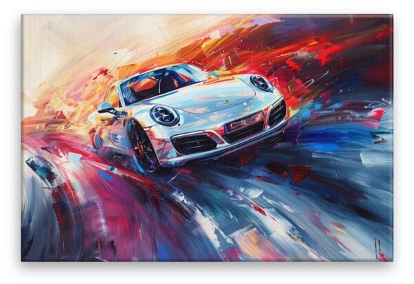 Obraz na plátně - Rychlost v barvách - 120x80 cm