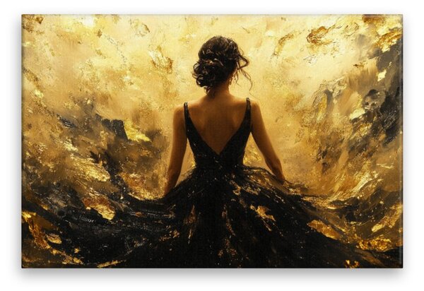 Obraz na plátně - Zlatá elegance - 120x80 cm