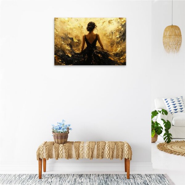 Obraz na plátně - Zlatá elegance - 120x80 cm