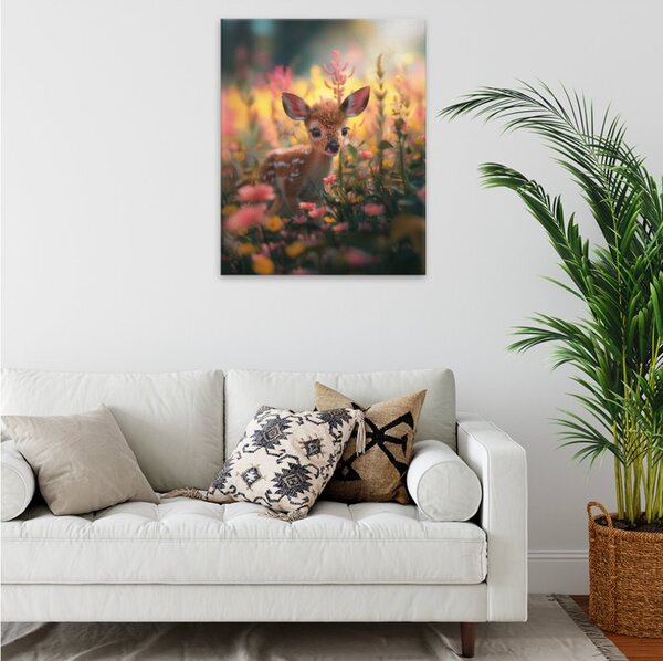 Obraz na plátně - Koloušek v květech - 40x50 cm