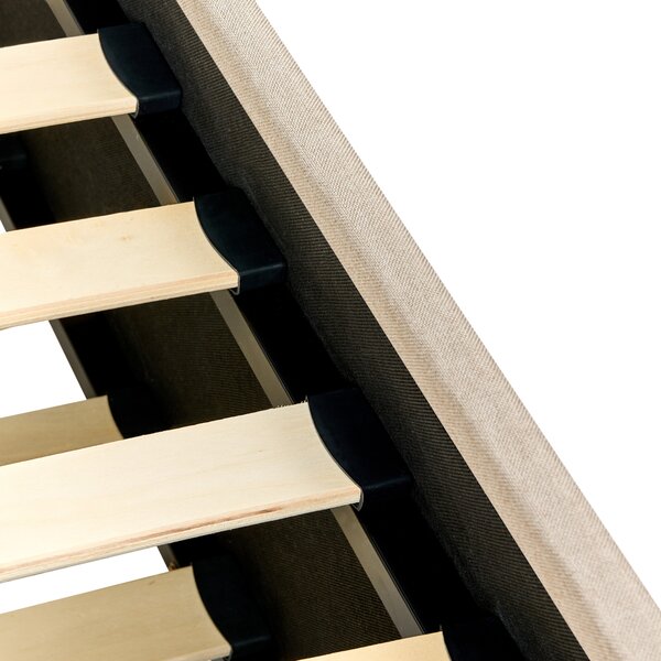 Rozkládací postel Tkanina LIBOURNE 90 x 200 cm Béžová