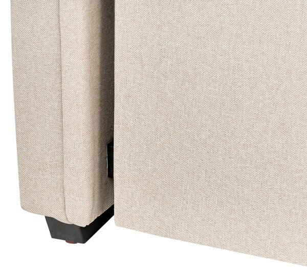 Rozkládací postel Tkanina LIBOURNE 90 x 200 cm Béžová