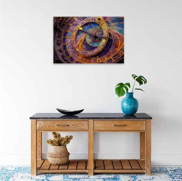 Obraz na plátně - Pražský orloj - 120x80 cm