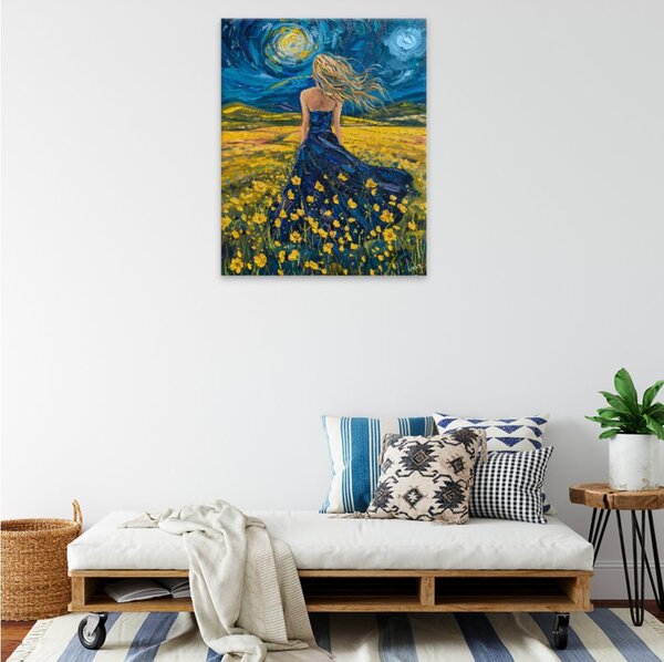 Obraz na plátně - Hvězdná louka snů - 40x50 cm