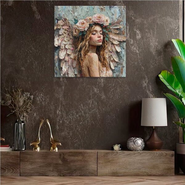 Obraz na plátně - Květinová bohyně - 80x80 cm