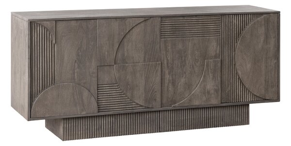 Komoda ART DECO II GREY 170 CM masiv mango Nábytek | Úložné prostory | Komody | Nízké