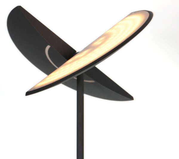 Steinhauer LED stojací lampa Zenith 2 černá, na čtení, dálkové ovládání, stmívatelný, Černá, Obývací pokoj / jídelna, kov, Moderní, Lampička na čtení