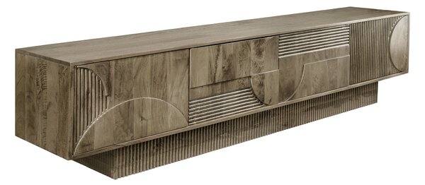 Televizní stolek ART DECO II GREY 200 CM masiv mango Nábytek | Obývací pokoj | Televizní stolky