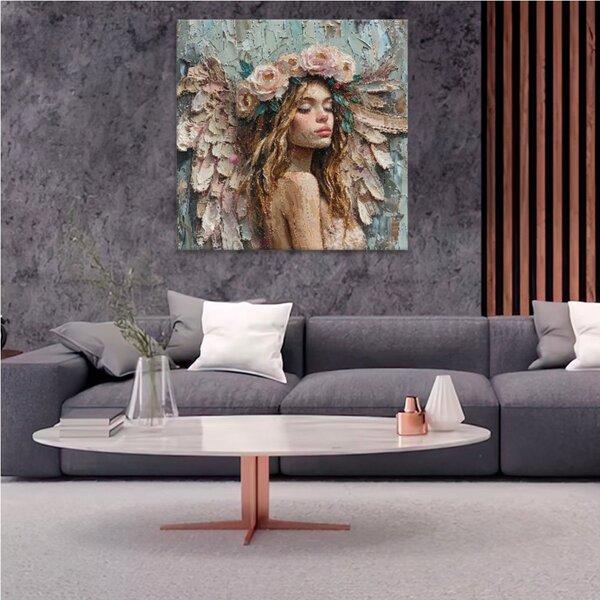 Obraz na plátně - Květinová bohyně - 80x80 cm