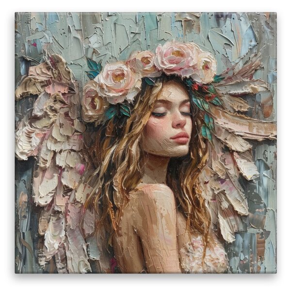 Obraz na plátně - Květinová bohyně - 80x80 cm