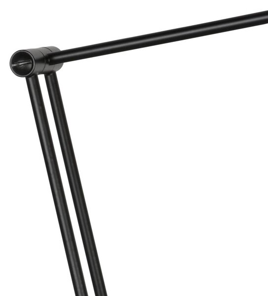 Steinhauer LED stolní lampa Zenith 2, černá, dálkové ovládání, stmívatelný, Černá, Pracovna / kancelář, kov, Moderní