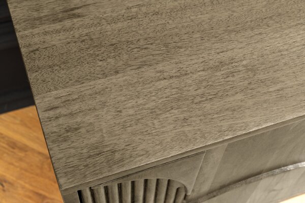 Televizní stolek ART DECO II GREY 200 CM masiv mango Nábytek | Obývací pokoj | Televizní stolky