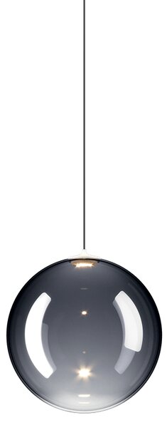 Lodes 17112 4327 Random Solo 14, závěs z kouřového foukaného skla, 1x1W LED 2700K, prům.14cm