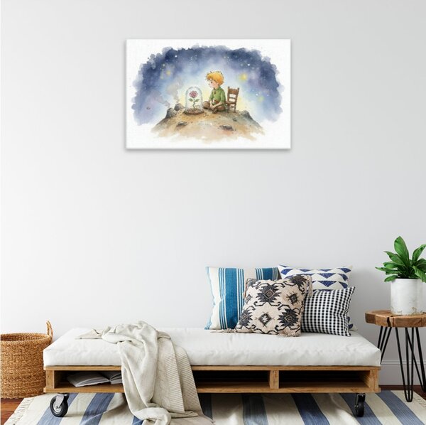Obraz na plátně - Malý princ hvězd - 120x80 cm
