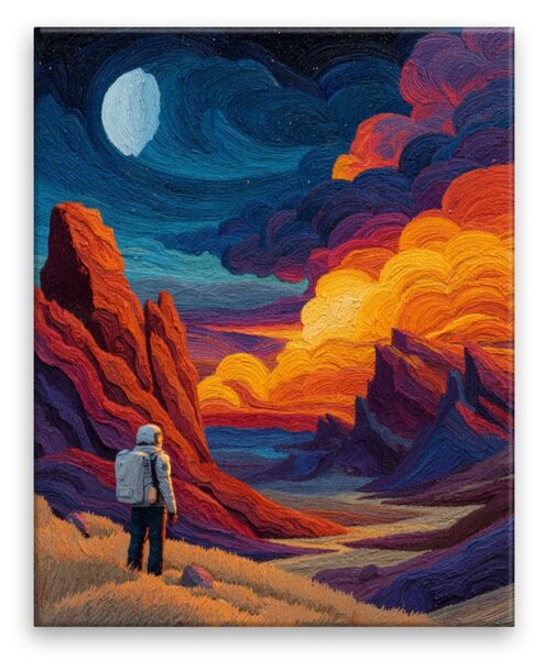 Obraz na plátně - Marťanský průzkumník - 40x50 cm