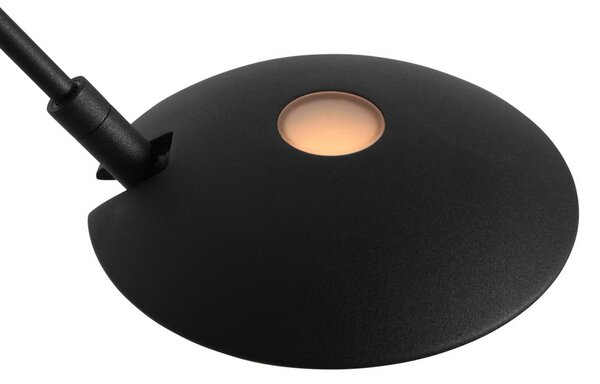 Steinhauer LED stojací lampa Daphne 2, 1 žárovka, černá, dálkové ovládání, stmívatelný, Černá, Obývací pokoj / jídelna, kov, Moderní