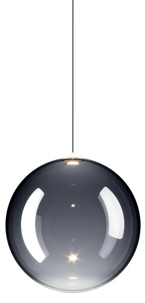 Lodes 17113 4327 Random Solo 18, závěs z kouřového foukaného skla, 1x1W LED 2700K, prům.18cm