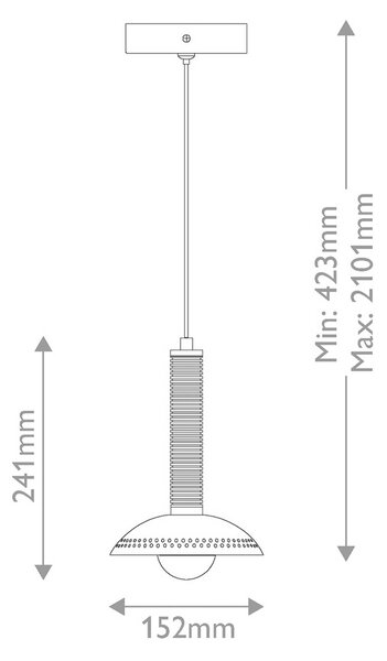 Elstead LED závěsné světlo Arden, matná černá, Ø 15 cm, kov, stmívatelné, stmívatelný, Černá, Obývací pokoj / jídelna, Hliník, Moderní