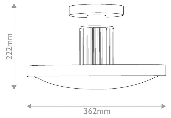 HINKLEY LED stropní svítidlo Kieran, černé, Ø 36 cm, kov/sklo,, stmívatelný, Černá, Obývací pokoj / jídelna, kov, Vintage