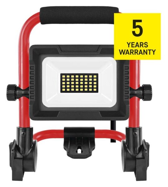 EMOS LED reflektor ELION 20W, červeno-černý, IP65, 3000 lm, neutrální bílá