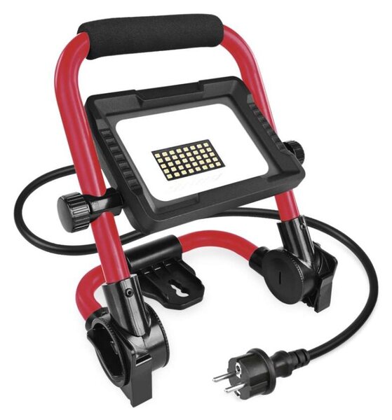 EMOS LED reflektor ELION 20W, červeno-černý, IP65, 3000 lm, neutrální bílá