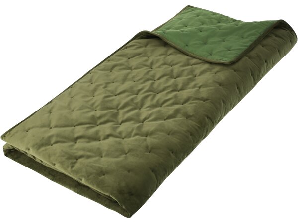 Livarno® Sametový přehoz na postel, 200 x 220 cm (khaki) (100412214001)
