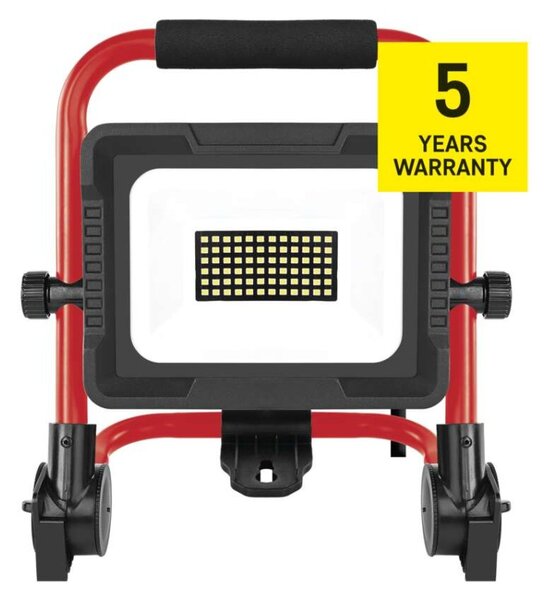 EMOS LED reflektor ELION 30W, červeno-černý, IP65, 4800 lm, neutrální bílá