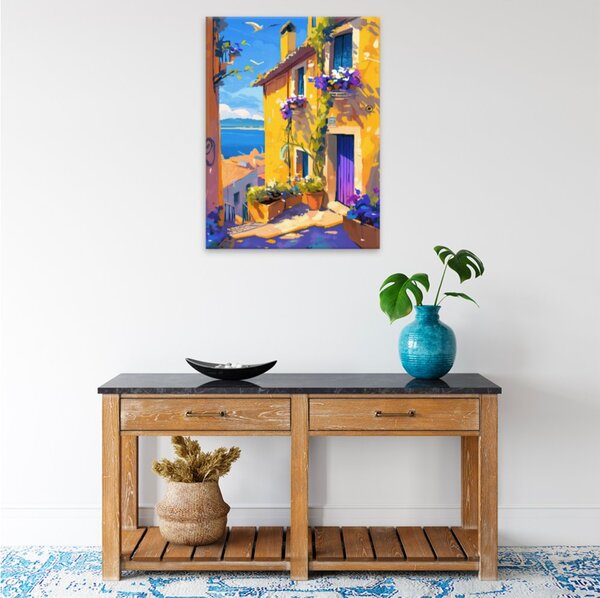 Obraz na plátně - Středomořská idyla - 30x40 cm