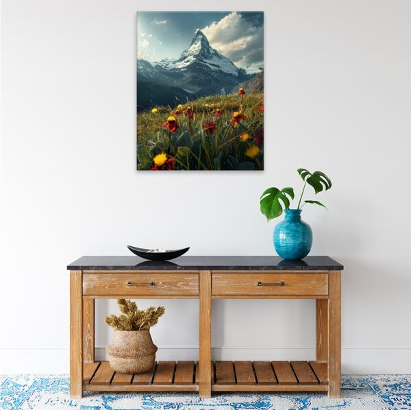 Obraz na plátně - Alpská louka snů - 40x50 cm