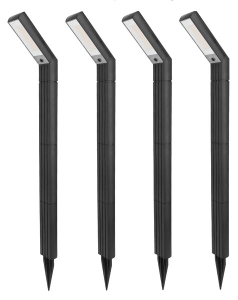 LEDsolar Měsíční cesta venkovní světlo do země 4 ks, bezdrátové, iPRO, 1,7W, teplá barva