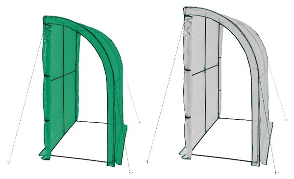 Parkside® Přístěnný fóliovník, 200 x 100 x 210 cm (100412340)