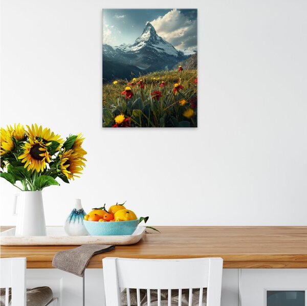 Obraz na plátně - Alpská louka snů - 40x50 cm