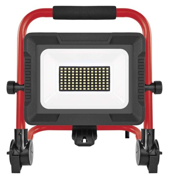 EMOS LED reflektor ELION 50W, červeno-černý, IP65, 8000 lm, neutrální bílá