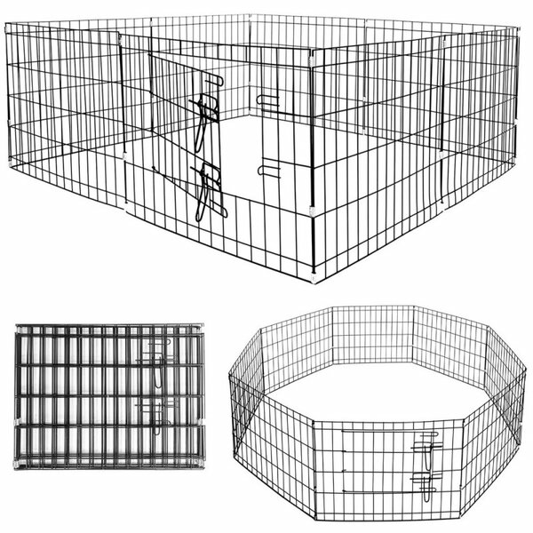 Skladací ohrádka pro psa - výběh pro štěnata 155x61 cm SPRINGOS PA1008