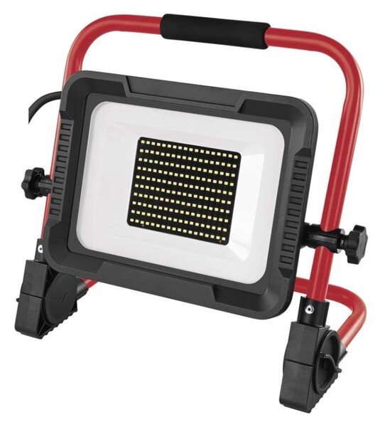 EMOS LED reflektor ELION 100W, červeno-černý, IP65, 16 000 lm, neutrální bílá