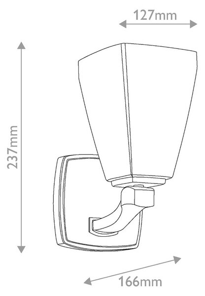 KICHLER Nástěnné světlo Marant, chrom/opal, výška 24 cm, IP44, G9-LED, Chrom / stříbro, Koupelna, kov, Moderní, Nástěnné svítidlo