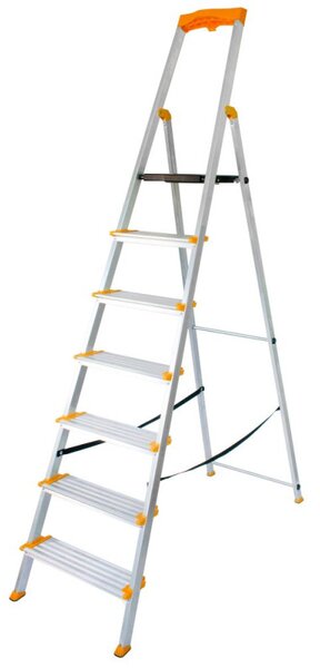 Hliníkové schůdky 7 stupňů jednostranné DRABEST ALD7 MAX