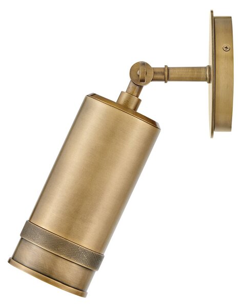 HINKLEY Venkovní nástěnné svítidlo Pratt, staroměděná, Ø 14 cm, IP44, GU10-LED, Bronz / starožitná mosaz, Hliník