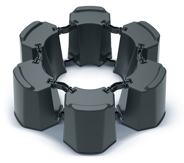 Prosperplast Podstavec pod sud na dešťovou vodu MODULAR BASEWAN SET II antracit