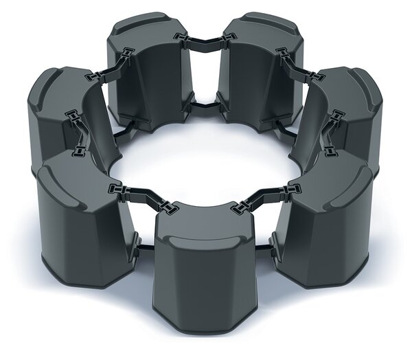Prosperplast Podstavec pod sud na dešťovou vodu MODULAR BASEWAN SET II antracit