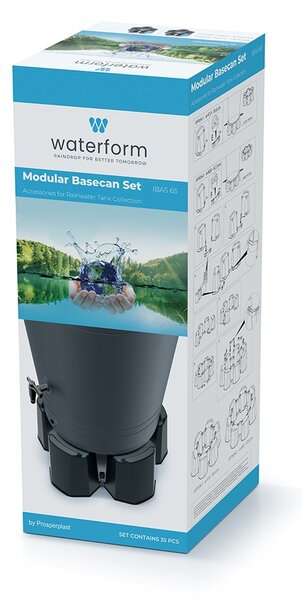 Prosperplast Podstavec pod sud na dešťovou vodu MODULAR BASEWAN SET II antracit