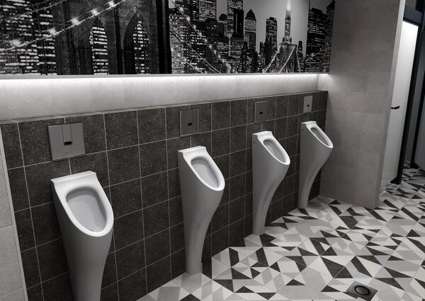 Sapho Sapho, Automatický splachovač pro urinál 6V (4xAA), nerez lesk, PS006