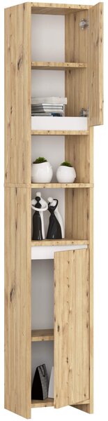Ak furniture Koupelnová skříňka UNI 180 cm dub artisan/bílá