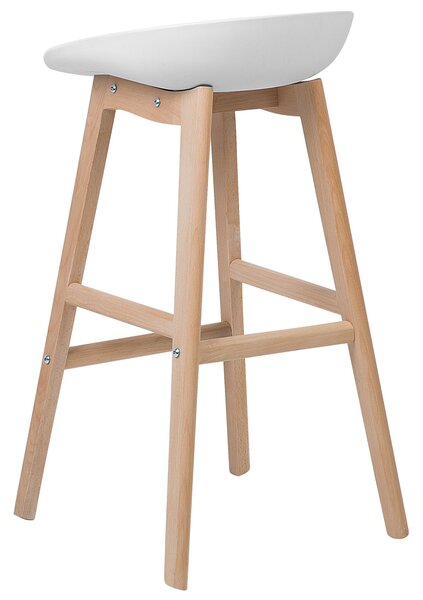 Sada 2 barových židlí MICCO Bílá