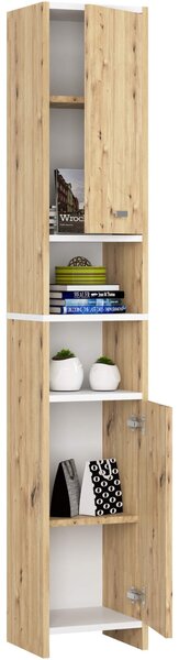 Ak furniture Koupelnová skříňka BETI 180 cm dub artisan/bílá